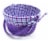 HH 8.5in Lined Bamboo Basket - Purple Perspective: left