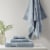 Modavari Bath Towel - Blue Fog Perspective: left