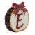 Holiday Home Tree Stump Monogram E Christmas Holiday Décor Perspective: left