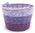 Holiday Home Easter 9” Ombre Paper Rope Barrel Basket - Purple Perspective: left