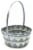Holiday Home Easter Two Tone Basket- Charcoal Perspective: left
