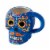 Holiday Home® Day of the Dead Figural Skull Mug – Blue Perspective: left