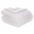 HD Design White Ribbed Faux Fur Throw Perspective: left