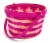 Holiday Home Easter Basket Two Tone Bamboo - Pink Perspective: left