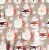 Holiday Home 40 In x 6 Ft Santa Mugs Gift Wrap Roll Perspective: left