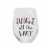 Holiday Home Jingle and Red Tint Stemless Wine Glass Perspective: left