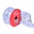 Holiday Home® 2.5" White Satin with Silver Glitter Snowflake Ribbon Perspective: left