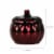 Holiday Home Glass Pumpkin Candle - Burgundy Perspective: left