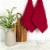 Everyday Living Waffle Kitchen Towels - Paprika Perspective: left