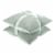 HD Designs 2 Pack Textured Woven Decor Pillow - Light Gray Perspective: left