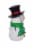 Holiday Home Snowman with LED Glasses Decoration Perspective: left