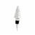 Holiday Home Iridescent Stemless Wine Glass with Tree Bottle Stopper Set Perspective: left