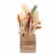 Holiday Home Faux Floral Table Decor Perspective: left