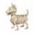 Holiday Home Puppy Skeleton Halloween Decor Perspective: left