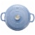 Dash of That® Braiser with Lid Enameled Cast Iron - Blue Perspective: left