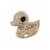 Holiday Home® 4.25" Ducky Skeleton Halloween Decor Perspective: left