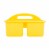 OfficeWorks Three Compartment Caddy - Yellow Perspective: left