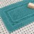 HD Designs Antimicrobial Bath Rug - Teal Perspective: left