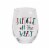 Holiday Home Jingle All The Way Wine Glass and Snowflake Mug - Set of 2 Perspective: left