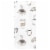 Everyday Living Dual Terry Kitchen Towel - Coffee Perspective: left