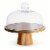 SDS for HD Designs Wood Cake Stand with Glass Cloche Perspective: left