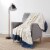 Sewing Down South Chunky Chenille Throw - Blue Perspective: left