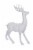 Holiday Home Standing Reindeer Christmas Decor - White Perspective: left