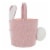 Holiday Home® Easter Corduroy Bunny Basket - Pink Perspective: left