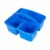 OfficeWorks 3 Compartment Caddy - Blue Perspective: left