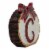 Holiday Home Tree Stump Monogram C Christmas Holiday Décor Perspective: left
