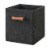 Everyday Living Fabric Drawer Felt with Leather Handle - Dark Gray Perspective: left