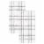 Everyday Living Grid Kitchen Towels - Black Perspective: left