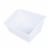 Office Works Plastic Book Bin - White Perspective: left