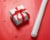 Holiday Home Solid Glitter Gift Wrap Perspective: left