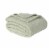 HD Designs® Heathered Cozy Knit Blanket - Green Perspective: left