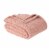 HD Designs® Heathered Cozy Knit Blanket - Pink Perspective: left