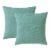 Everyday Living Textured Woven Decorative Pillow - 2 Pack Green Perspective: left