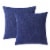 Everyday Living Textured Woven Decorative Pillow - 2 Pack Dark Blue Perspective: left