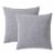 Everyday Living Textured Woven Decorative Pillow - 2 Pack Dark Gray Perspective: left
