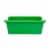 Office Works Plastic Storage Bin - Green Perspective: left