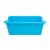 Office Works Plastic Storage Bin - Light Blue Perspective: left
