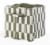 Everyday Living Checkered Fabric Drawer - Green Perspective: left