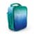 Everyday Living Vertical Lunch Bag - Blue Ombre Perspective: left