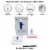 Health Pack All-in-One Personal Protection Kit (Case of 20 Kits) for Adults 12+ Years - White Perspective: left