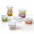 Glasslock Mini 5 and 7 Ounce Tempered Glass Food Storage Container Set, 8 Pieces Perspective: left