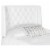 SAFAVIEH London Tufted Winged Headboard Flat Nail Head White Full Perspective: left