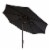 SAFAVIEH Outdoor Collection Ortega 9-Foot Tilt Crank Umbrella Black Perspective: left