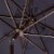 SAFAVIEH Outdoor Collection Venice Single Scallop 9-Foot Tilt Umbrella Navy/White Perspective: left