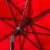 SAFAVIEH Outdoor Collection Venice Single Scallop 9-Foot Tilt Umbrella Red/White Perspective: left