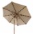 SAFAVIEH Outdoor Collection Cannes 9-Foot Wooden Outdoor Umbrella Beige Perspective: left